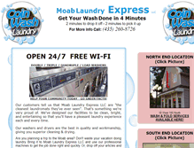 Tablet Screenshot of moablaundry.com